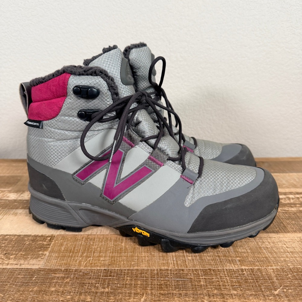 New Balance 1099 Winter Hiking Boots Womens 9.5 Gray PrimaLoft Vibram WO1099GP